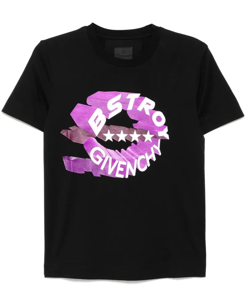 Givenchy T-Shirt mit Logo-Print - Schwarz Schwarz