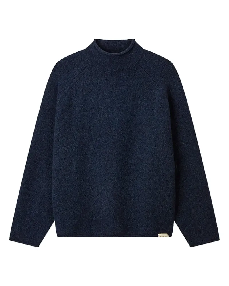 ManOnTheBoon roll neck knit sweater - Blau Blau