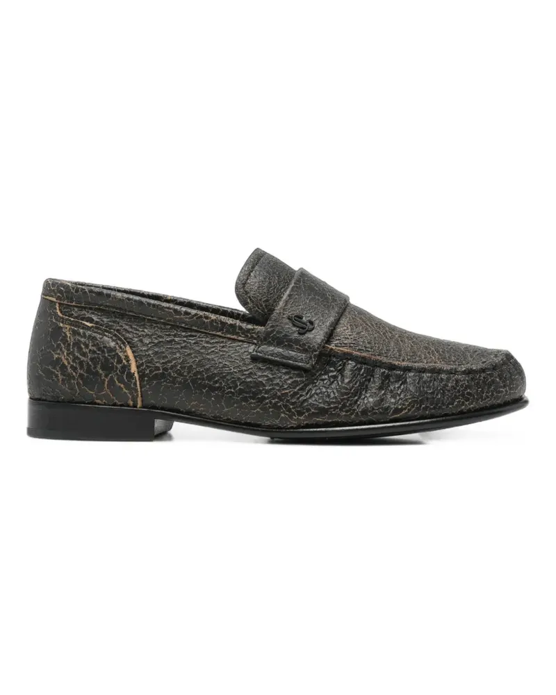 Jimmy Choo Loafer mit Riss-Effekt - Braun Braun