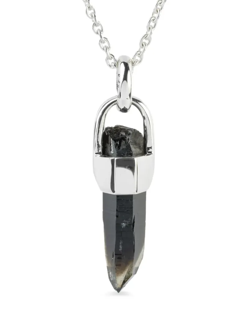 Parts Of Four sterling silver Talisman Smoky Quartz necklace - Schwarz Schwarz