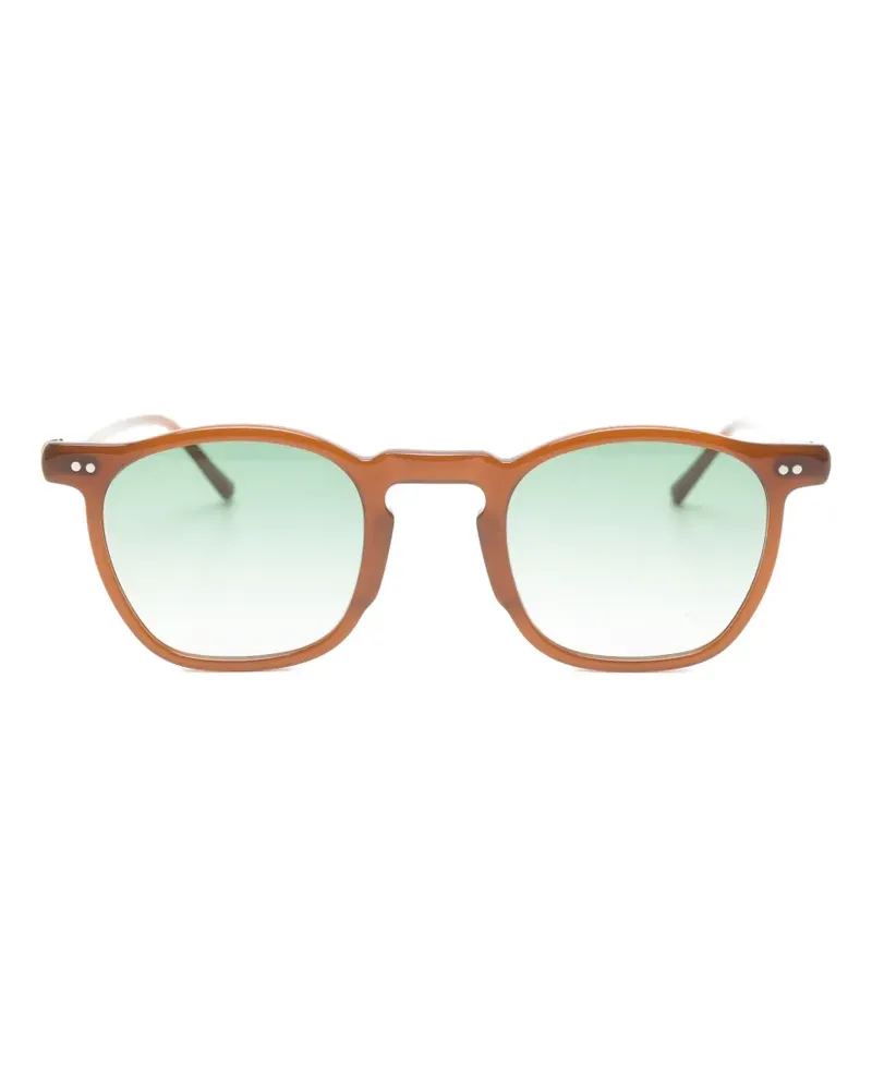Lesca Bath Sonnenbrille mit rundem Gestell - Braun Braun