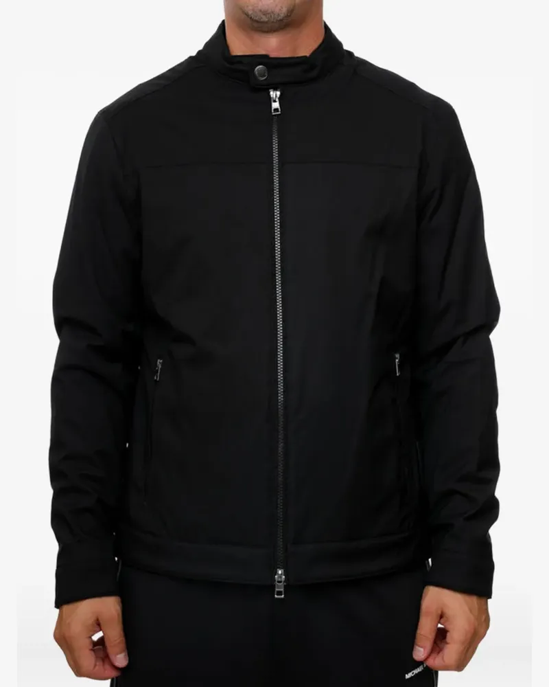 Michael Kors Racer Jacke - Schwarz Schwarz