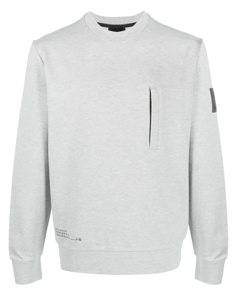 North Sails Meliertes Sweatshirt mit rundem Ausschnitt - Grau Grau