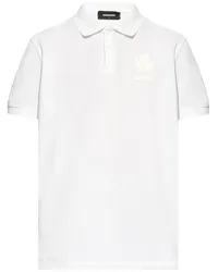 Dsquared2 Poloshirt mit erhöhtem Logo Weiß