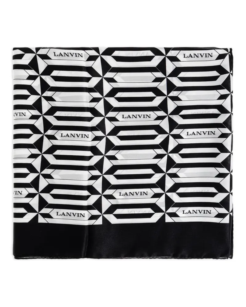 Lanvin Schal mit geometrischem Print - Weiß Weiß
