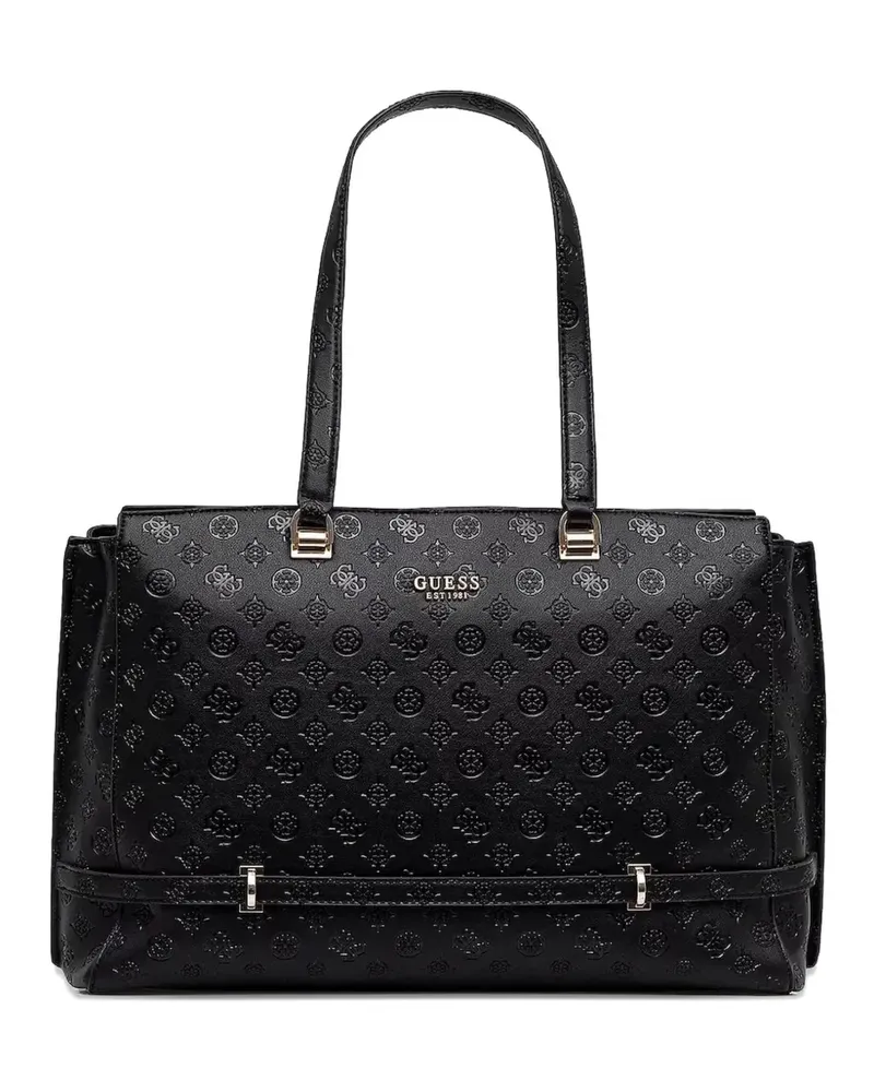 Guess Reisetasche mit Monogramm - Schwarz Schwarz