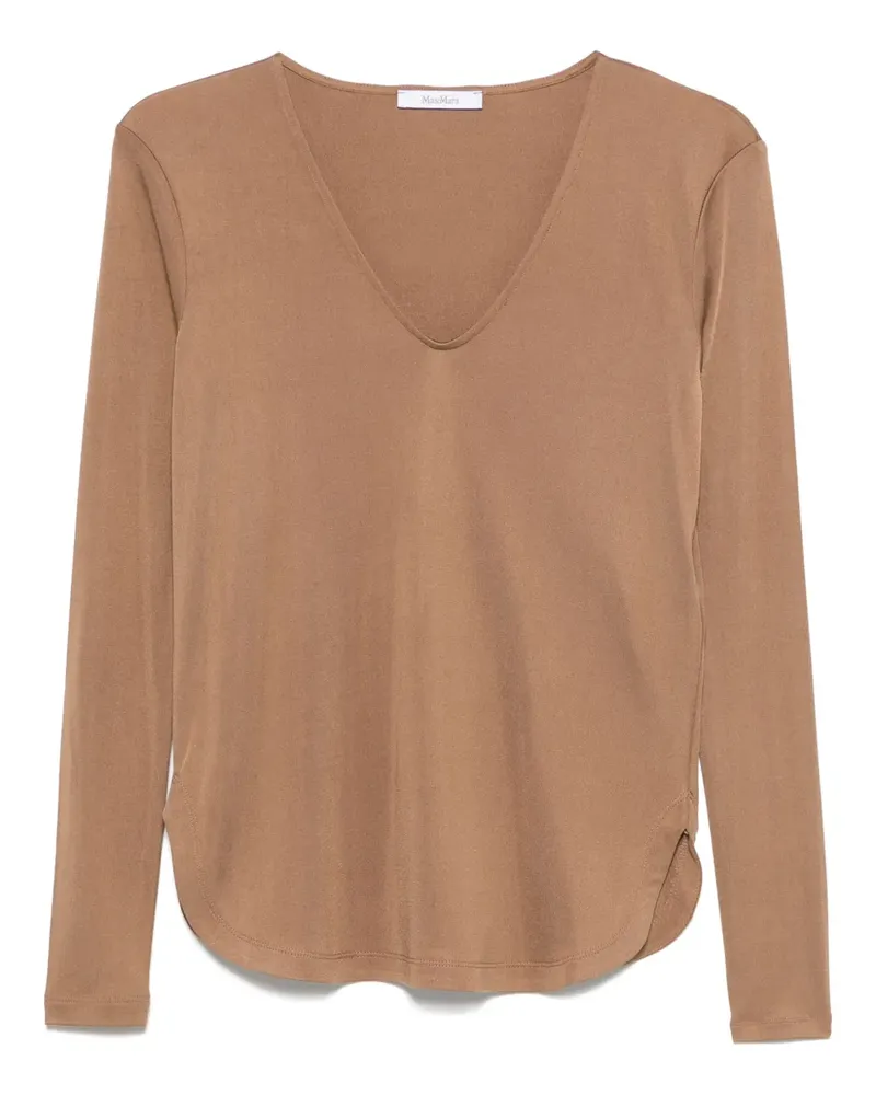 Max Mara Bluse aus Seide - Braun Braun