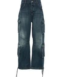 MISBHV Weite Dirt Bath Cargo-Jeans Blau