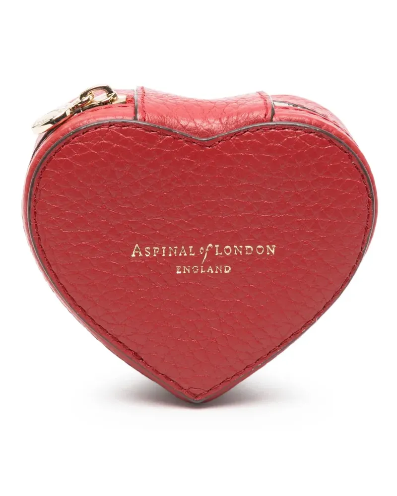 Aspinal of London Heart Ringbox (4,5cm x 9cm) - Rot Rot