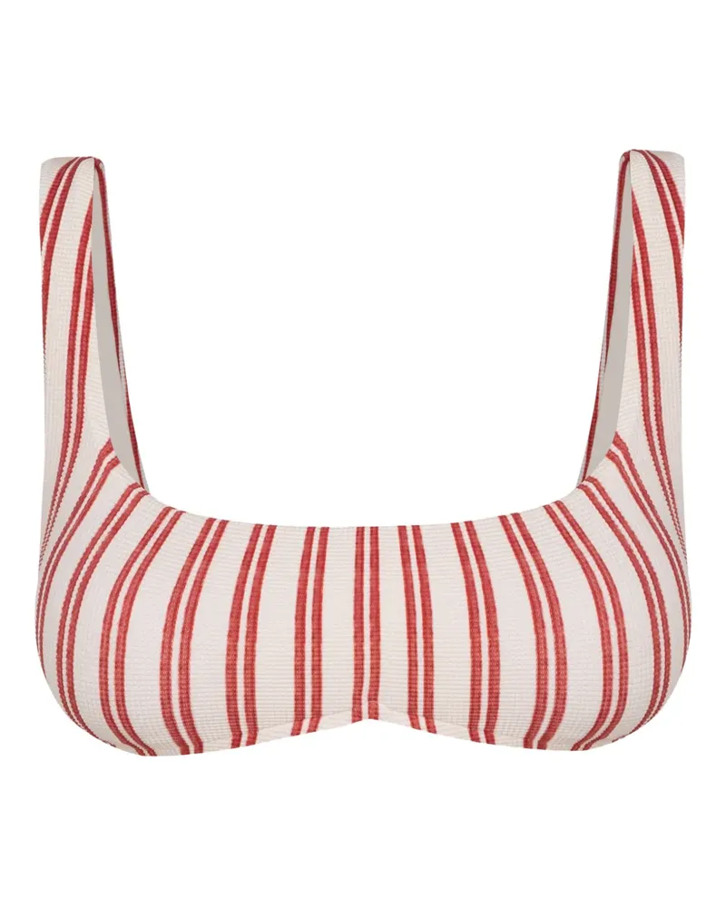 Lenny Niemeyer Texturiertes Bikinioberteil - Weiß Weiß