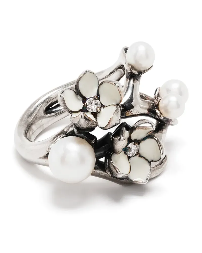 Shaun Leane Cherry Blossom Diamantring - Silber Silber