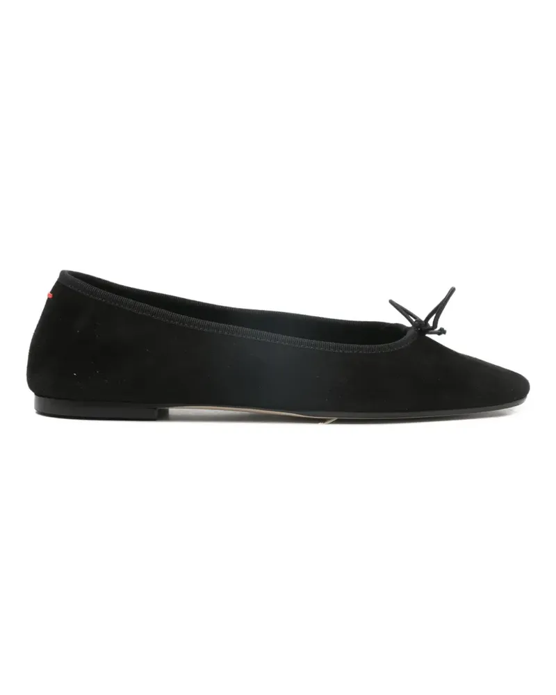 aeyde Tiby bow ballet flats - Schwarz Schwarz