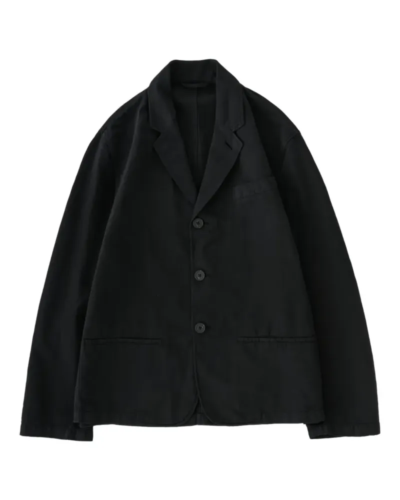Studio Nicholson Spiel Blazer mit fallendem Revers - Schwarz Schwarz