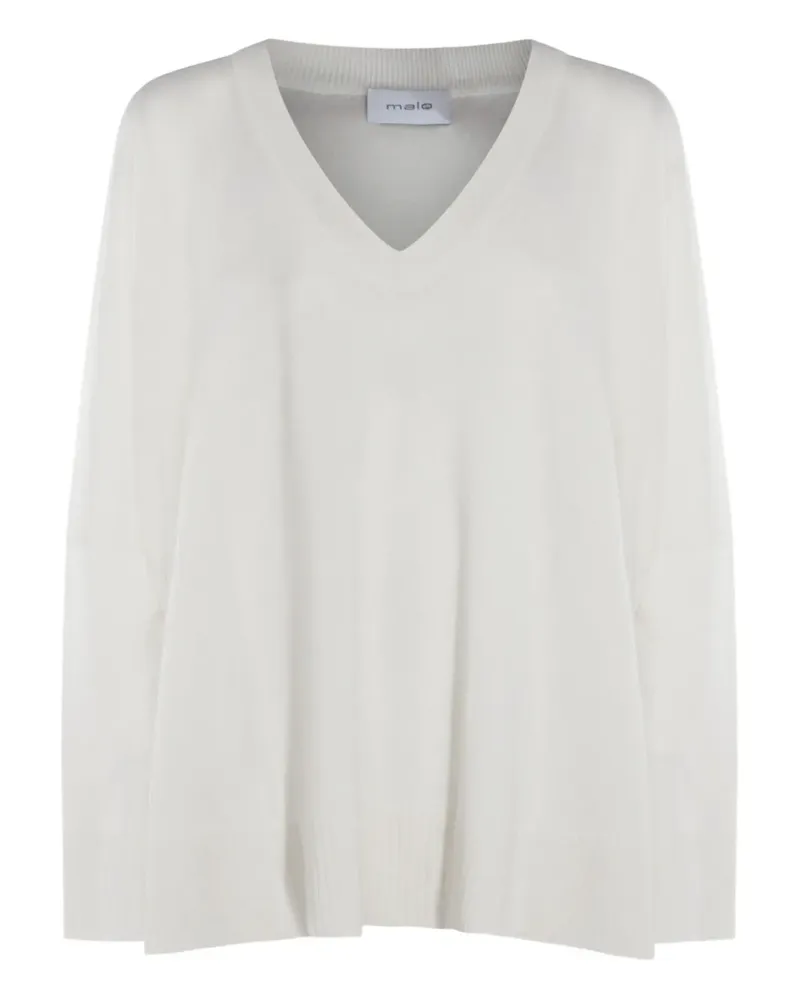 Malo Klassischer Kaschmirpullover - Weiß Weiß