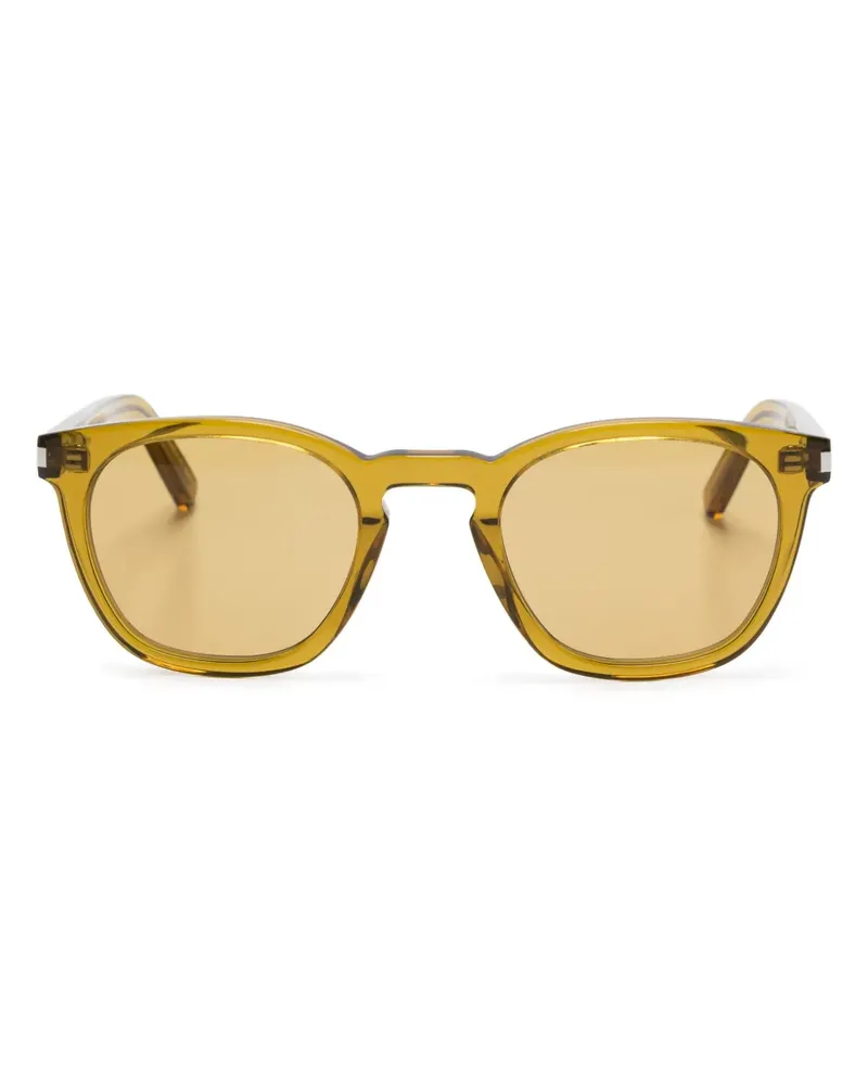 Saint Laurent Sonnenbrille mit rundem Gestell - Grün Grün