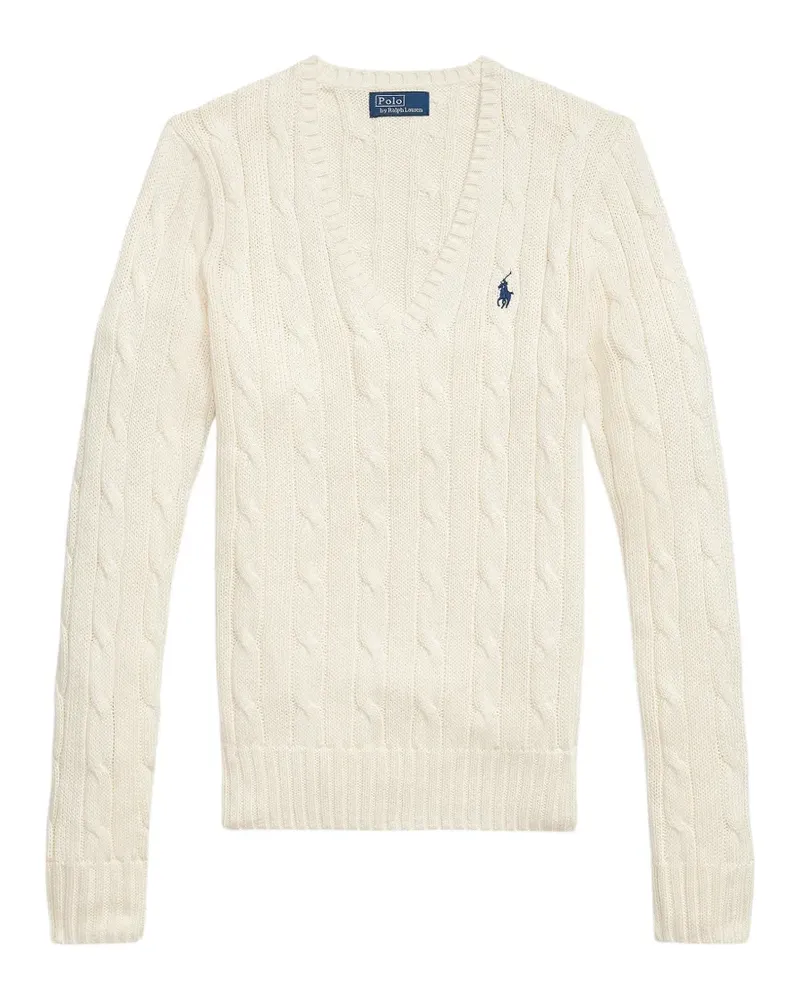 Ralph Lauren cable-knit cotton sweater - Weiß Weiß