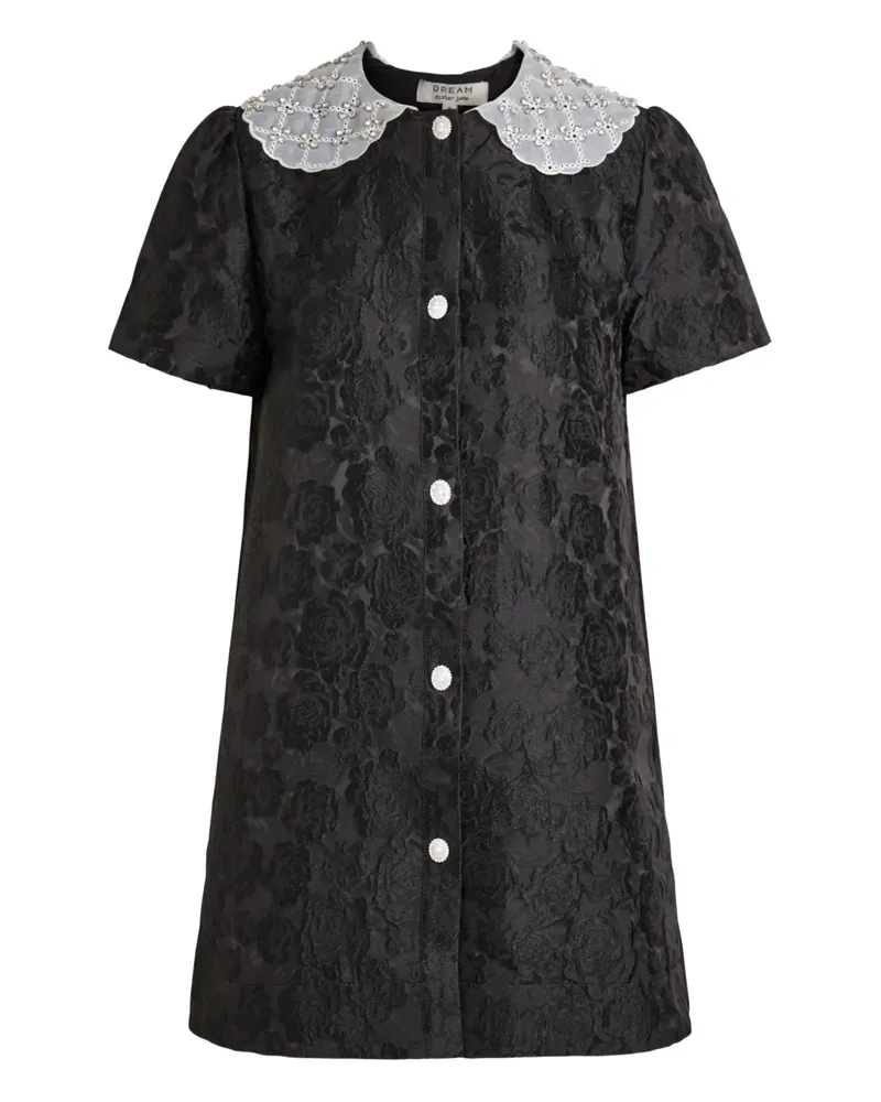 Sister Jane round-collar buttoned dress - Schwarz Schwarz