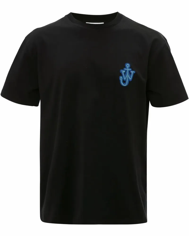 J.W.Anderson T-Shirt mit Anker-Logo - Schwarz Schwarz