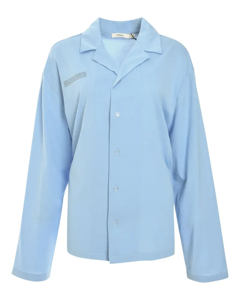PANGAIA Leichtes Pyjama-Hemd - Blau Blau