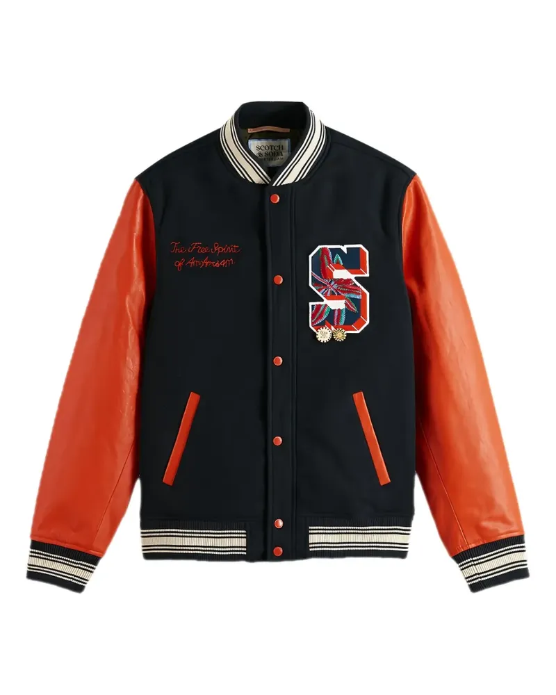 Scotch&Soda Jacke mit Logo-Applikation - Schwarz Schwarz