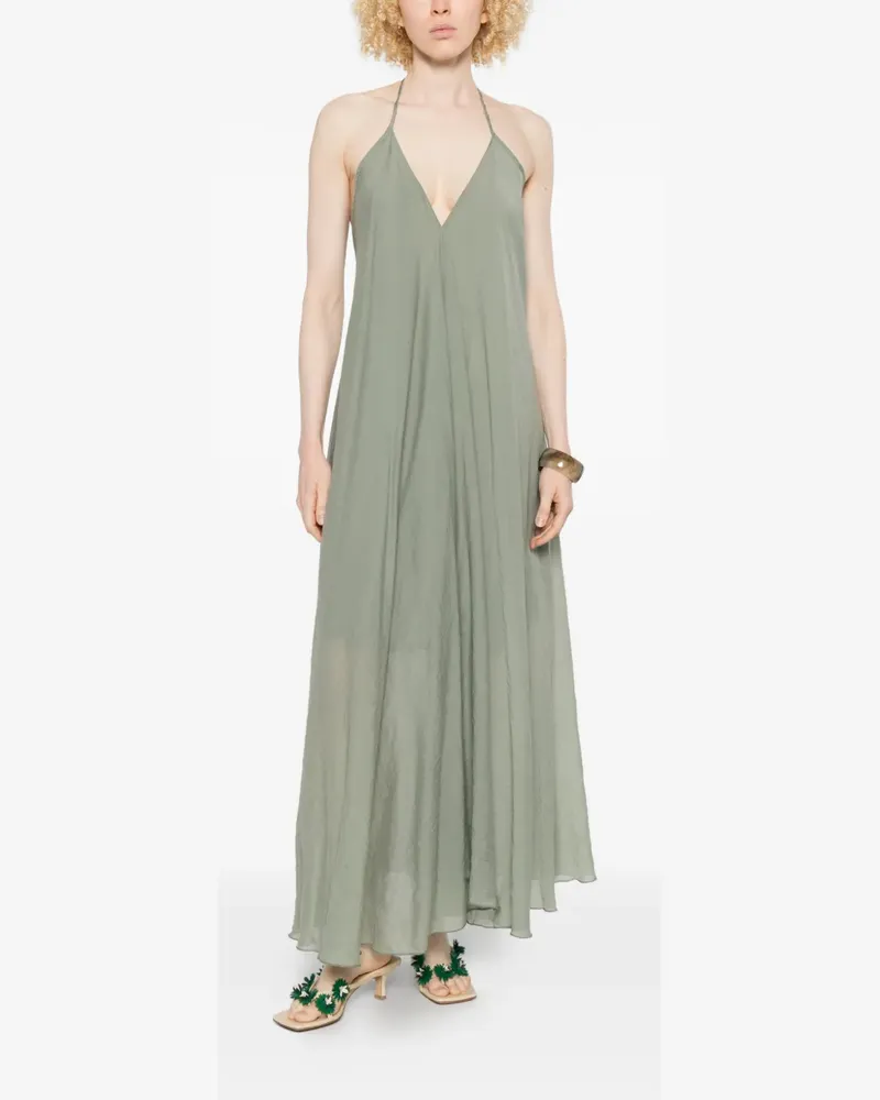 Dixie halterneck V-neck maxi dress - Grün Grün