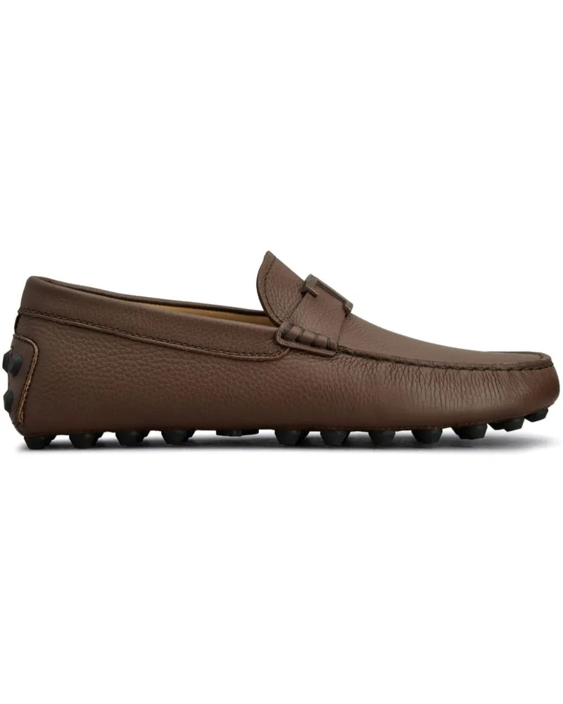 TOD'S Loafer mit T-Logo - Braun Braun