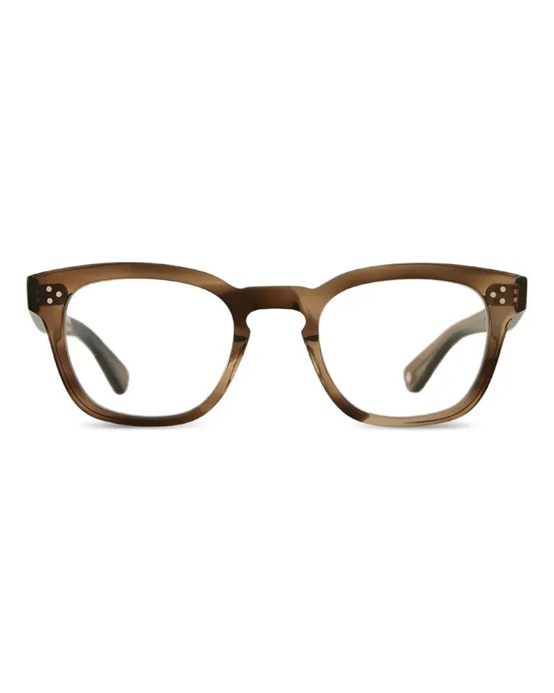 Garrett Leight Eckige Regent Brille - Braun Braun