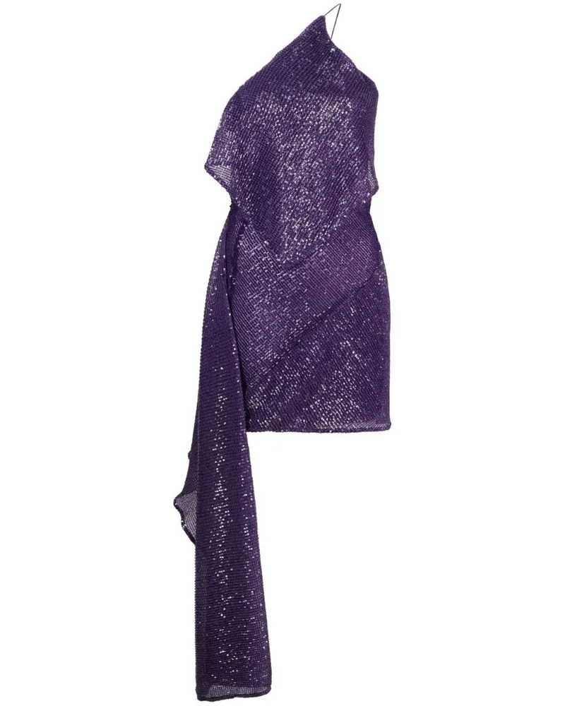 GAUGE81 Metz Minikleid mit Pailletten Violett