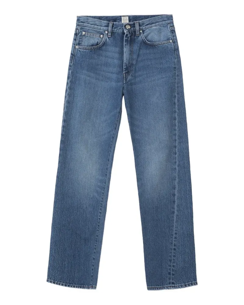Totême Ausgeblichene Jeans mit verdrehter Naht - Blau Blau