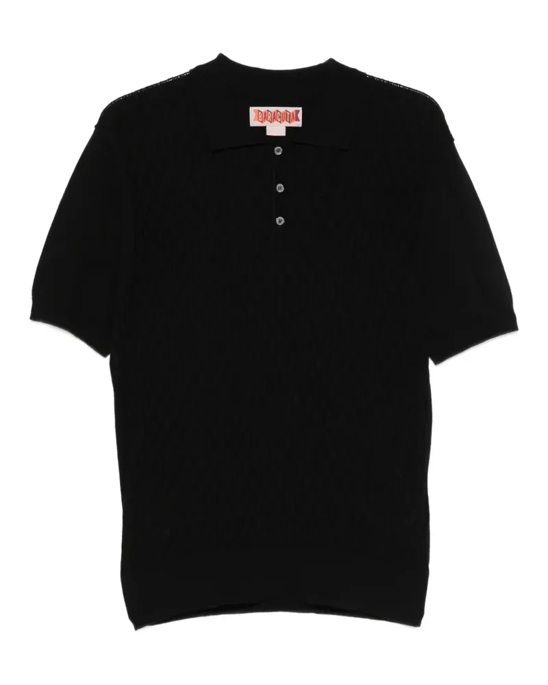 Baracuta textured polo shirt - Schwarz Schwarz