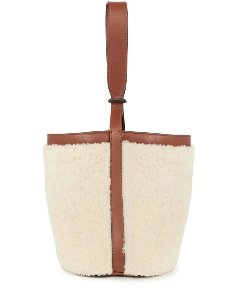 Yves Salomon Mini Merino Beuteltasche - Nude Nude
