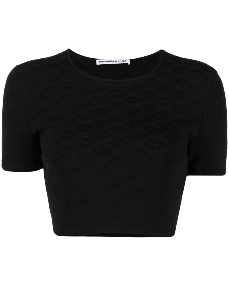 Alexander Wang Cropped-Hemd - Schwarz Schwarz