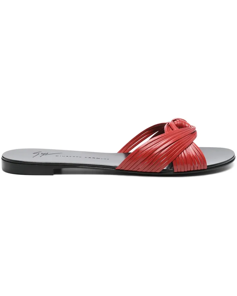 Giuseppe Zanotti Pantoletten mit Knoten - Rot Rot