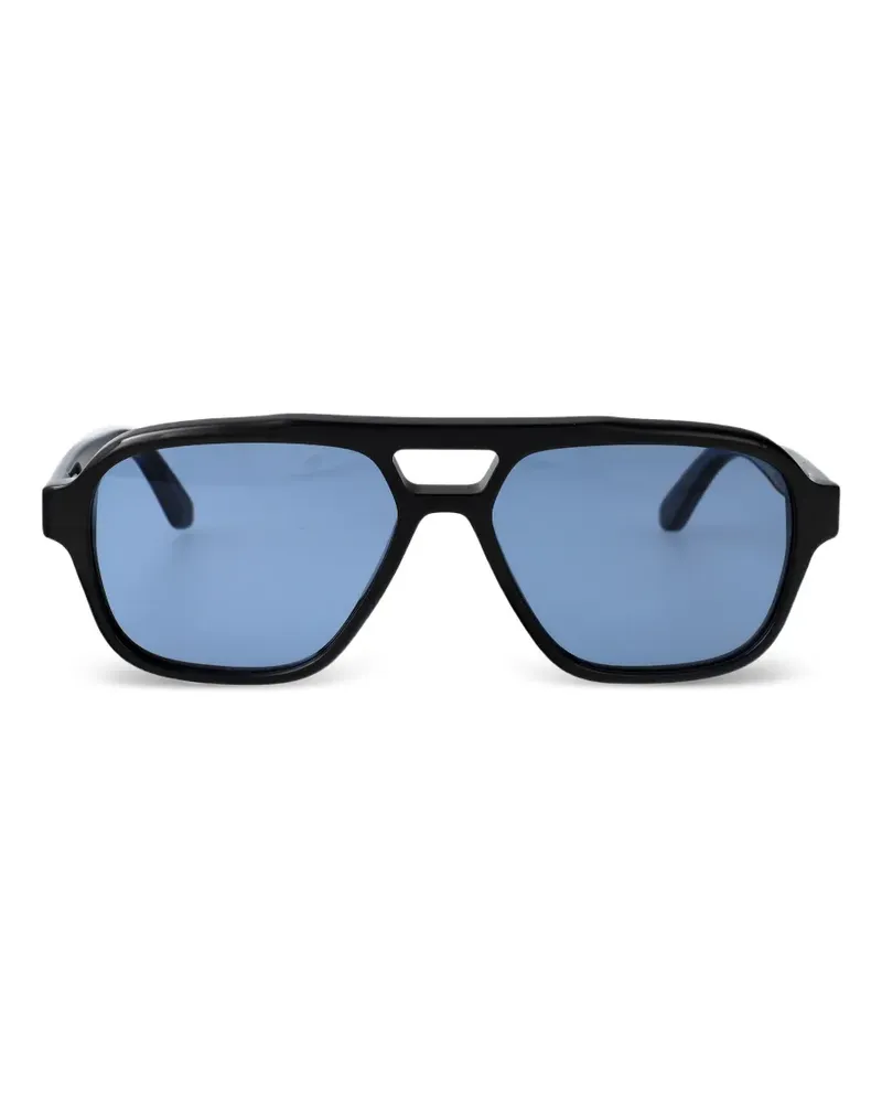 RETROSUPERFUTURE Maneval pilot-frame sunglasses - Schwarz Schwarz