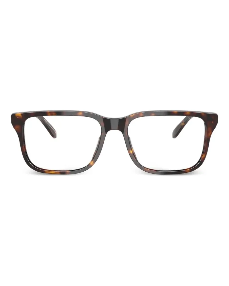 Emporio Armani Brille mit eckigem Gestell - Braun Braun