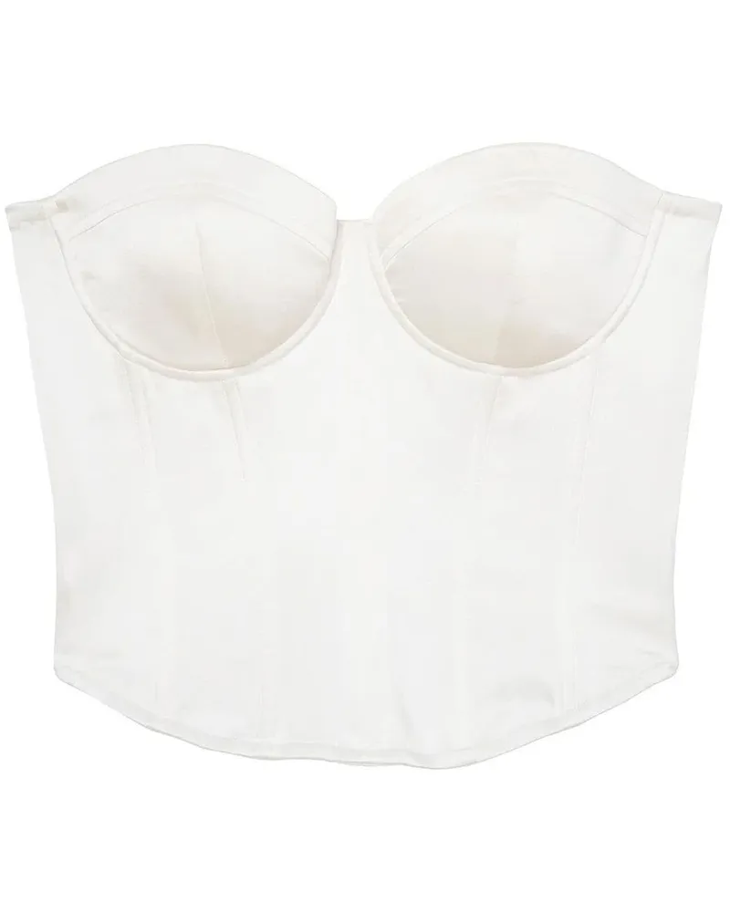 Fleur Du Mal Hamptons Bustier - Weiß Weiß