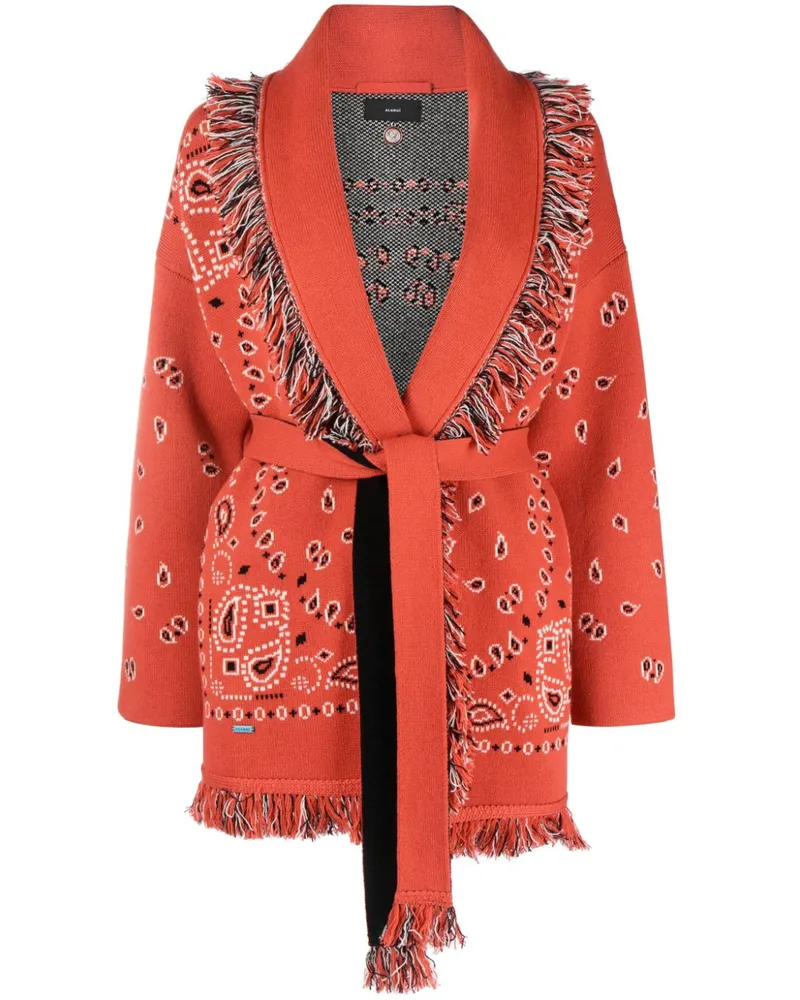 Alanui Jacquard-Cardigan - Rot Rot
