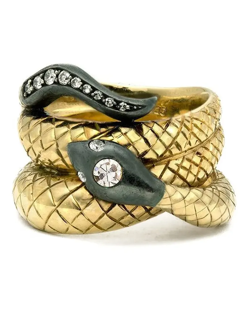 Sorellina Ring im Schlangen-Design mit Diamanten - Gold Gold