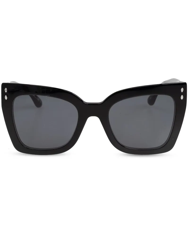 Isabel Marant Sonnenbrille mit eckigem Gestell - Schwarz Schwarz
