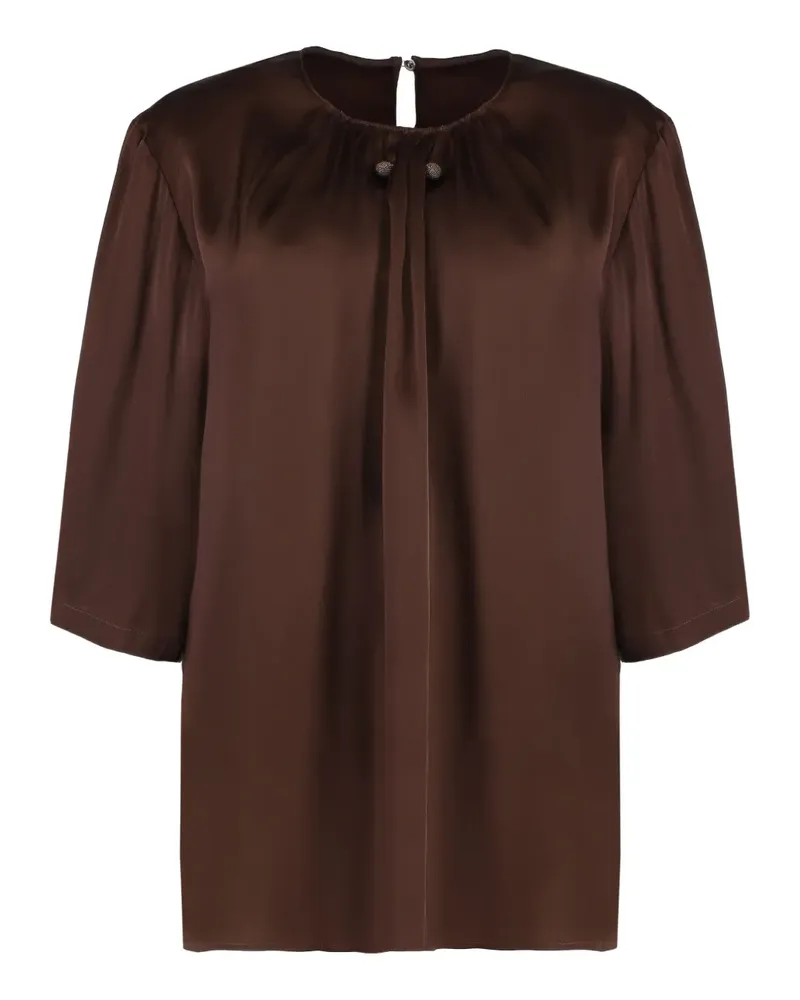 Fabiana Filippi Verzierte Bluse - Braun Braun