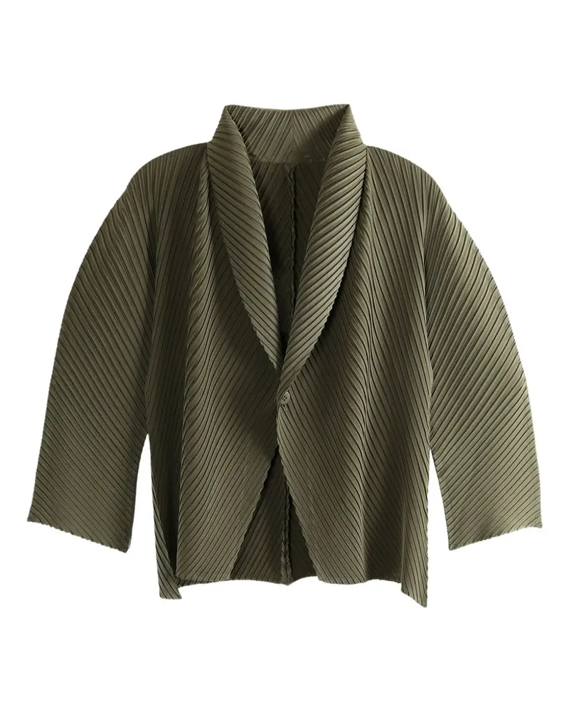 Issey Miyake Soft Fold pleated jacket - Grün Grün