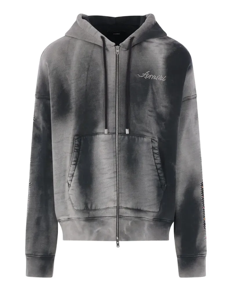 Amiri rhinestone-detail hoodie - Schwarz Schwarz