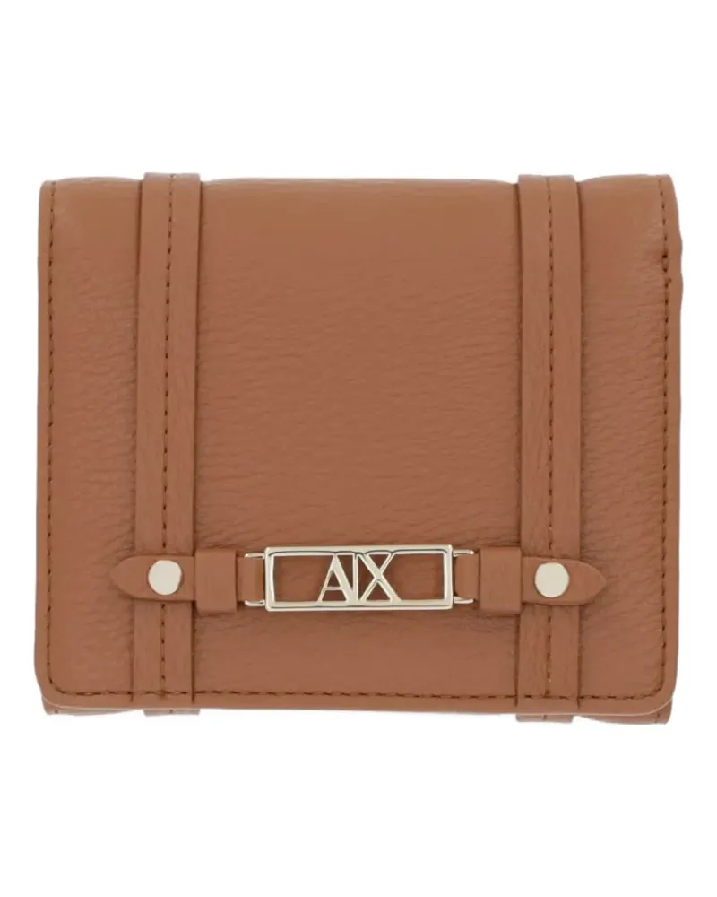 Armani Exchange logo-plaque wallet - Braun Braun