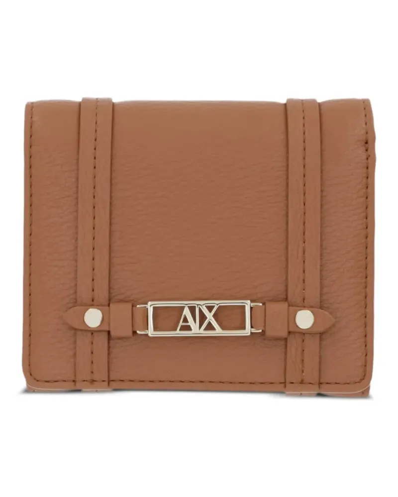 Armani Exchange logo-plaque wallet - Braun Braun