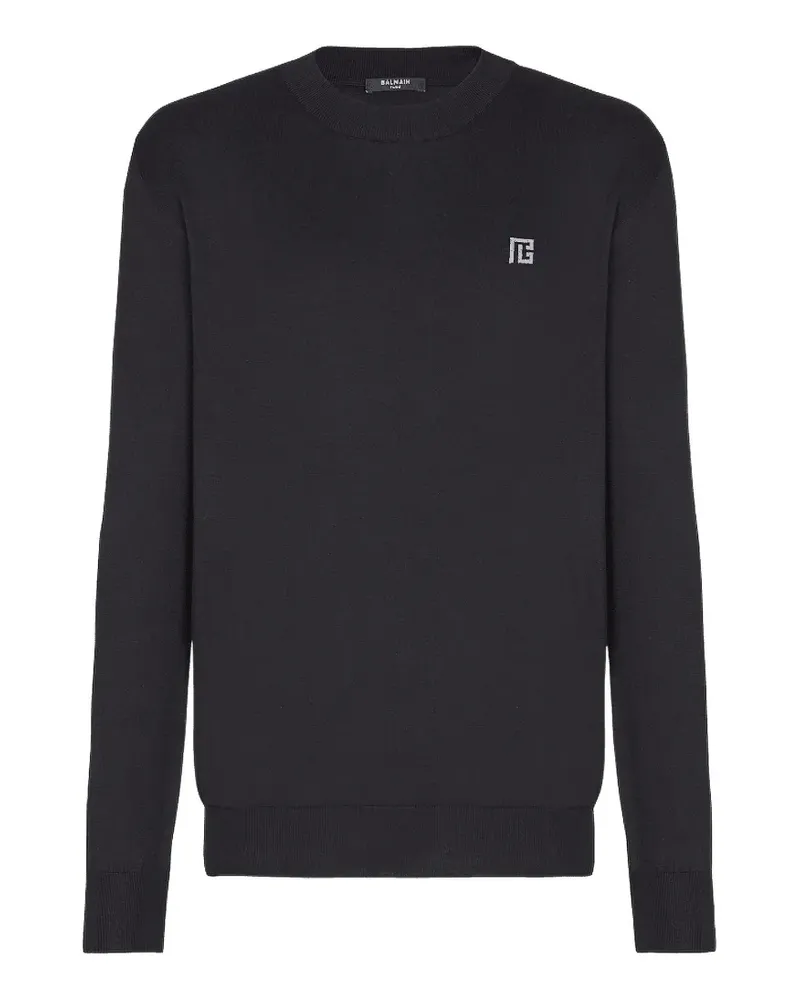 Balmain Pullover mit Rundhalsausschnitt - Blau Blau