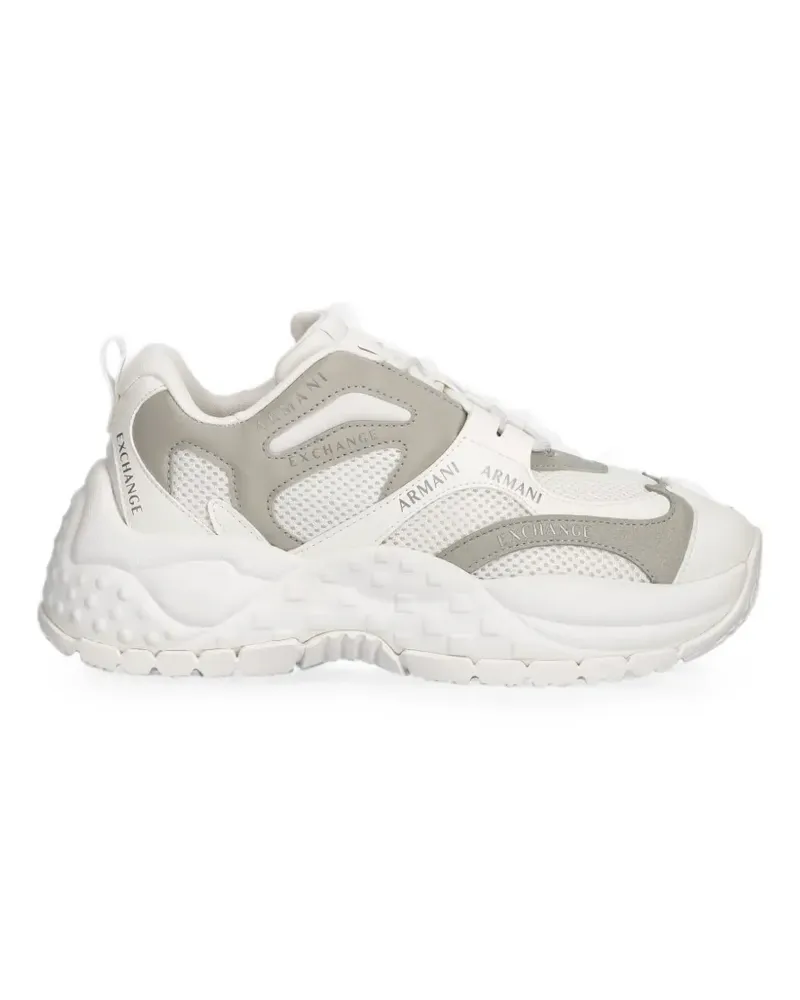 Armani Exchange Sneakers mit Logo-Print - Weiß Weiß