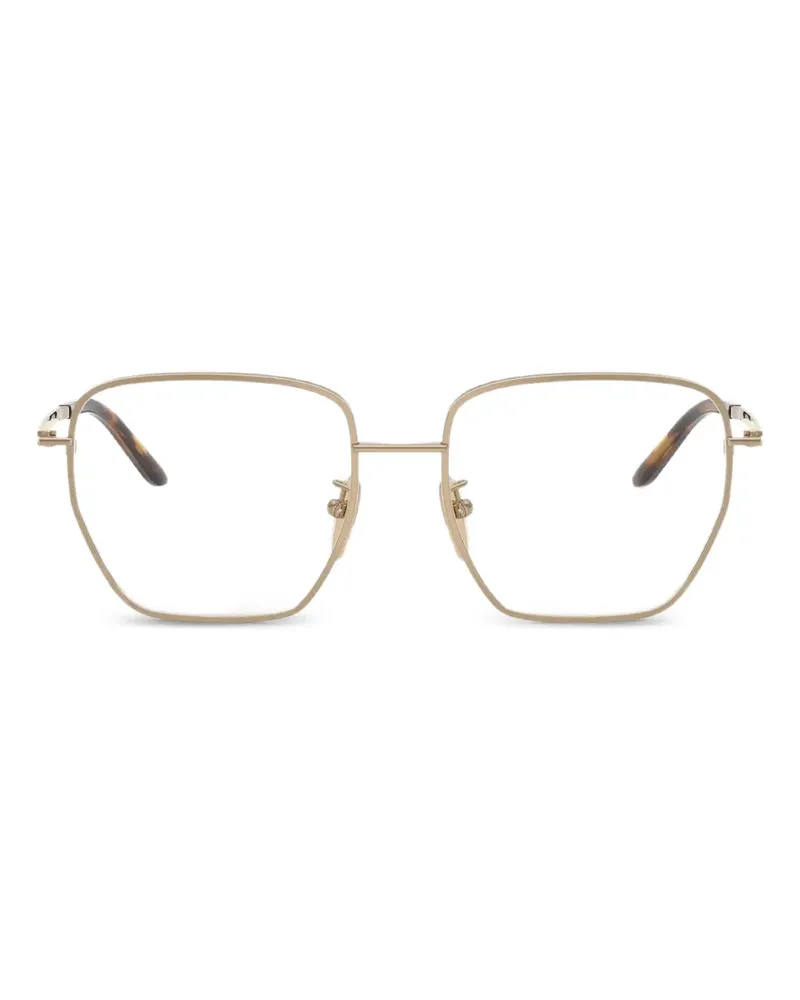 Prada geometric-frame glasses - Gold Gold