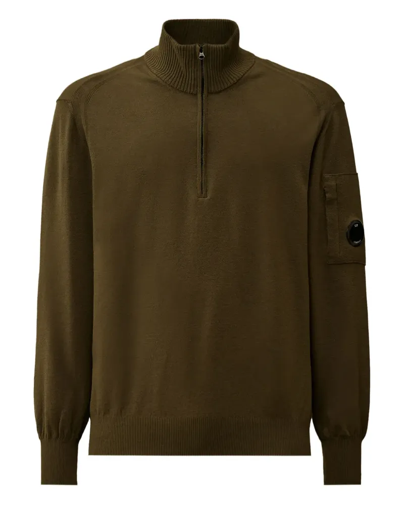 C.P. Company Pullover mit Lens-Detail - Grün Grün