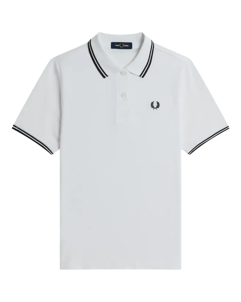 Fred Perry Poloshirt mit Reverskragen - Weiß Weiß