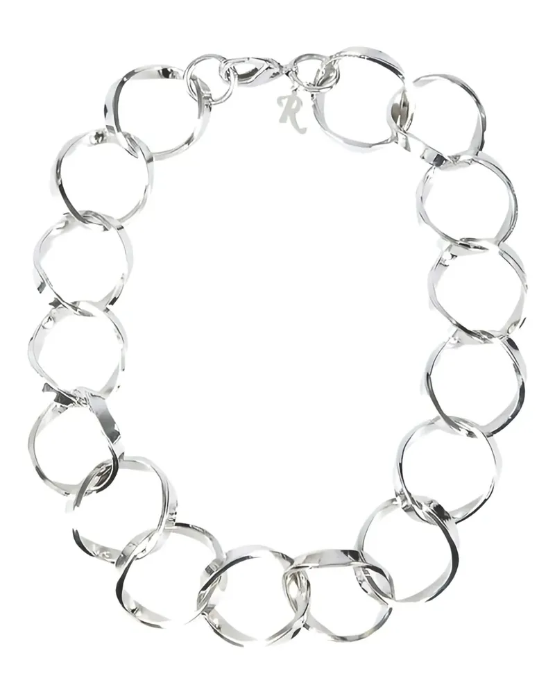 Raf Simons twisted link necklace - Silber Silber